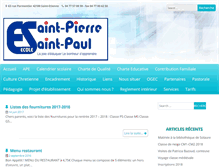 Tablet Screenshot of ecole-st-pierre-st-paul.com
